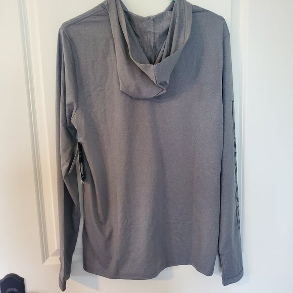 NWT Mens Volcom Loose fit Thrashguard Rally Hooded Long Sleeve - Gray Full Zip M - Picture 13 of 13